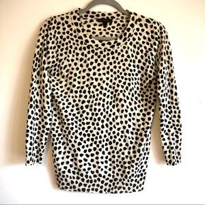 J. Crew Animal Print “Tippi” Merino Wool Sweater